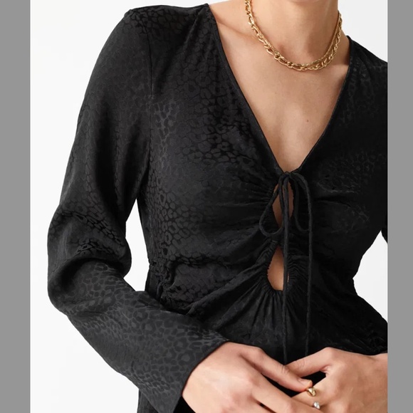 & OTHER STORIES Drawstring Midi Dress - Picture 4 of 4